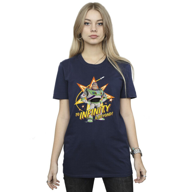 Li-cense Disney dames toy story buzz to infinity katoenen vriendje t-shirt UTBI46922_navyblue large