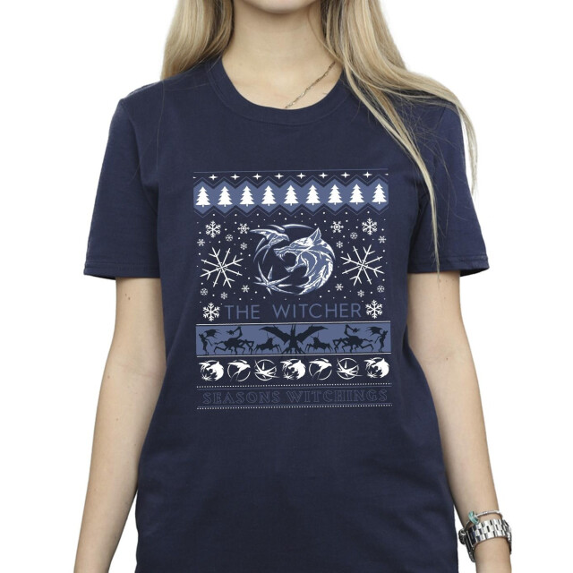 Li-cense Netflix dames the witcher seasons witchings katoenen vriendje t-shirt UTBI46886_navyblue large