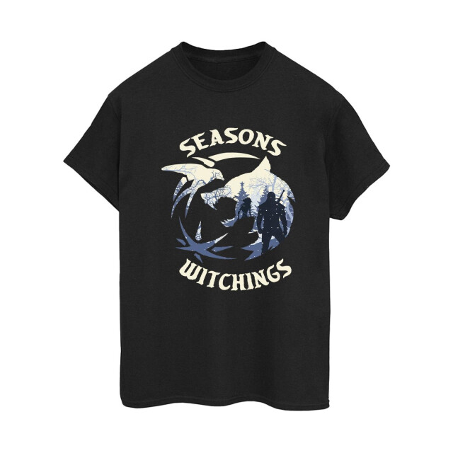 Li-cense Netflix dames the witcher kerstwolf katoenen vriendje t-shirt UTBI46891_black large