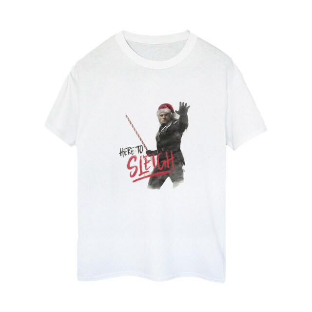 Li-cense Netflix dames the cher here to sleigh katoenen vriendje t-shirt UTBI46882_white large
