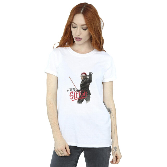 Li-cense Netflix dames the cher here to sleigh katoenen vriendje t-shirt UTBI46882_white large