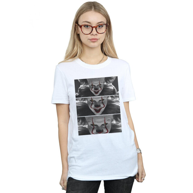 Li-cense It chapter 2 dames pennywise foto close-up katoenen vriendje t-shirt UTBI46826_white large