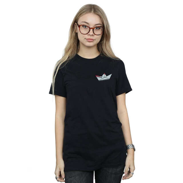 Li-cense It chapter 2 dames s.s. georgie boot boyfriend t-shirt met borstprint in katoen UTBI46831_black large