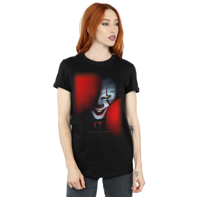 Li-cense It chapter 2 dames pennywise achter de ballonnen katoenen vriendje t-shirt UTBI46832_black large
