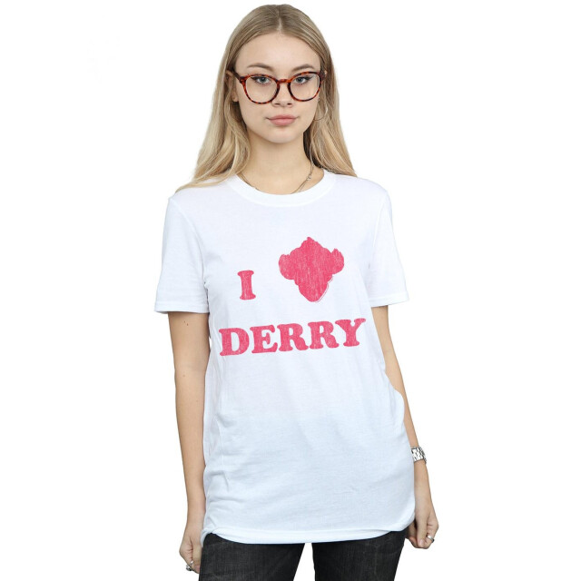 Li-cense It chapter 2 dames derry clown katoenen vriend t-shirt UTBI46799_white large