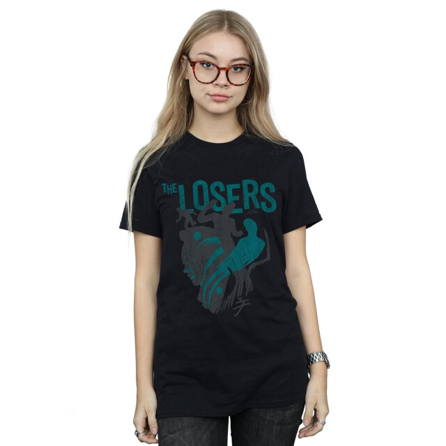 Li-cense It chapter 2 dames the losers shadows cotton boyfriend t-shirt UTBI46804_black large