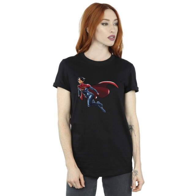 Li-cense Dc comics dames the flash supergirl katoenen vriendje t-shirt UTBI46620_black large
