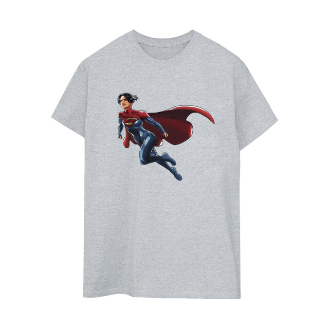 Li-cense Dc comics dames the flash supergirl katoenen vriendje t-shirt UTBI46620_sportsgrey large