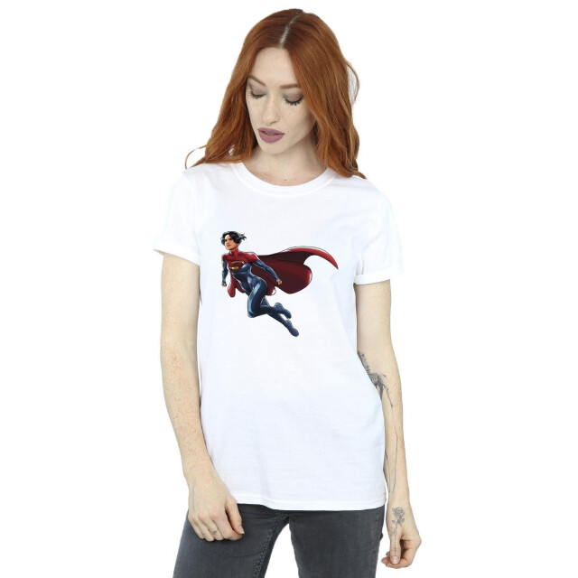 Li-cense Dc comics dames the flash supergirl katoenen vriendje t-shirt UTBI46620_white large