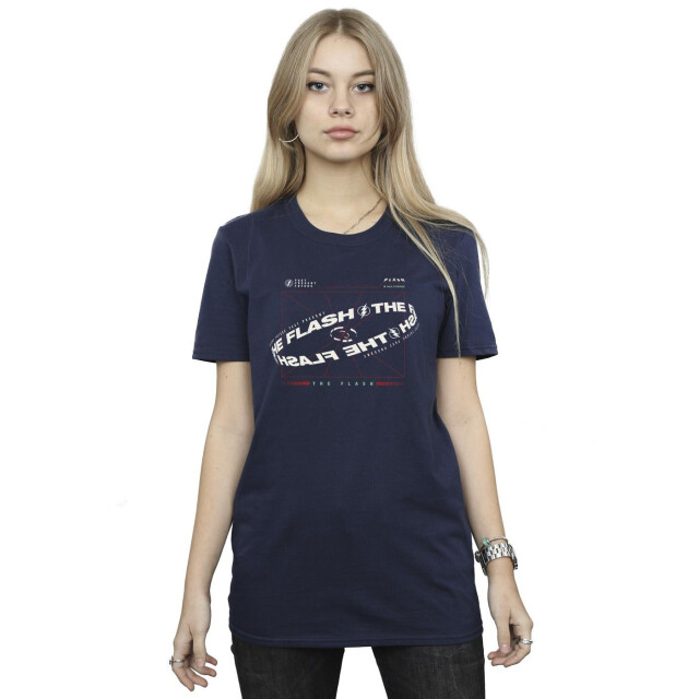 Li-cense Dc comics dames the flash graph katoenen vriend t-shirt UTBI46615_navyblue large