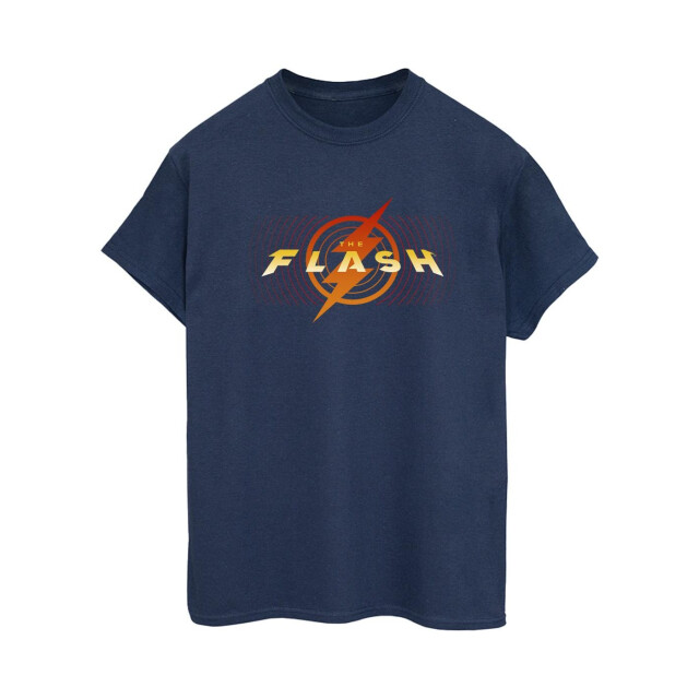 Li-cense Dc comics dames the flash red lightning katoenen vriendje t-shirt UTBI46607_navyblue large