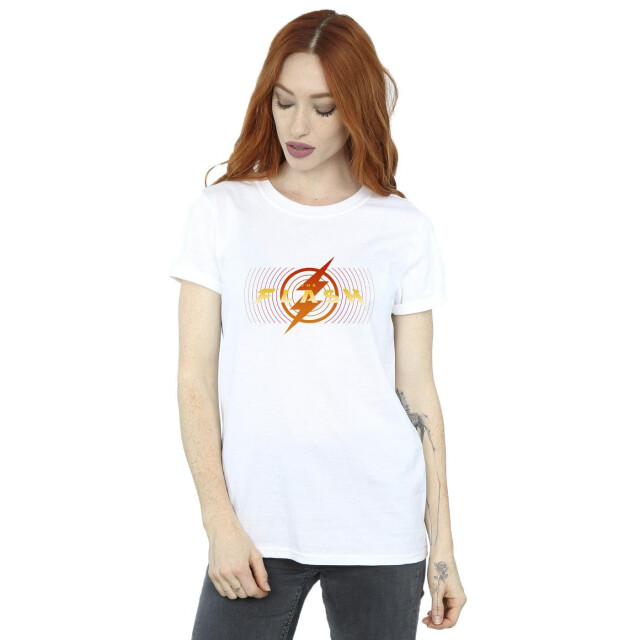 Li-cense Dc comics dames the flash red lightning katoenen vriendje t-shirt UTBI46607_white large