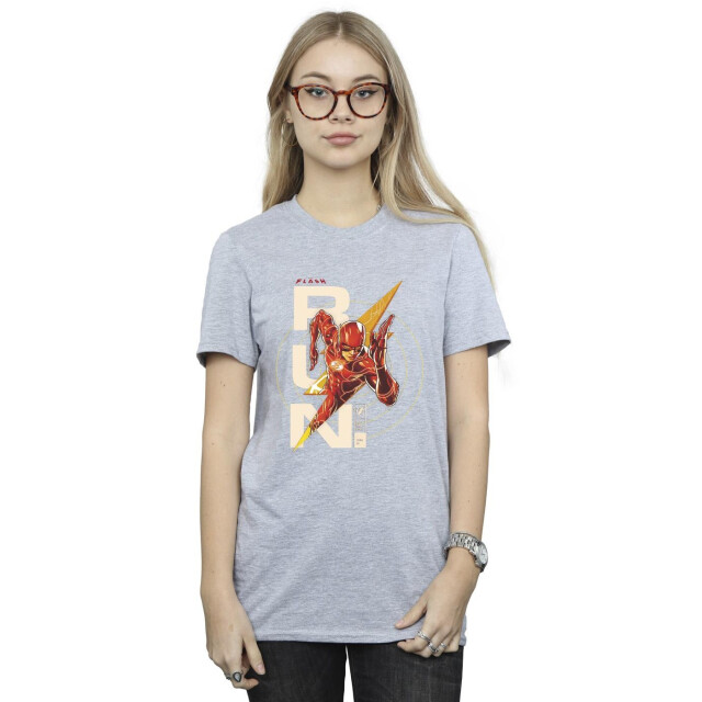 Li-cense Dc comics dames the flash run katoenen vriendje t-shirt UTBI46600_sportsgrey large