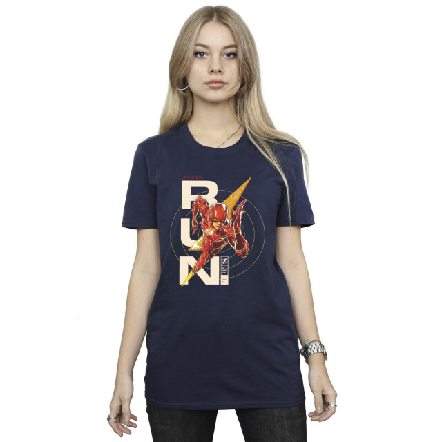 Li-cense Dc comics dames the flash run katoenen vriendje t-shirt UTBI46600_navyblue large