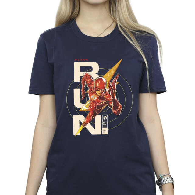 Li-cense Dc comics dames the flash run katoenen vriendje t-shirt UTBI46600_navyblue large