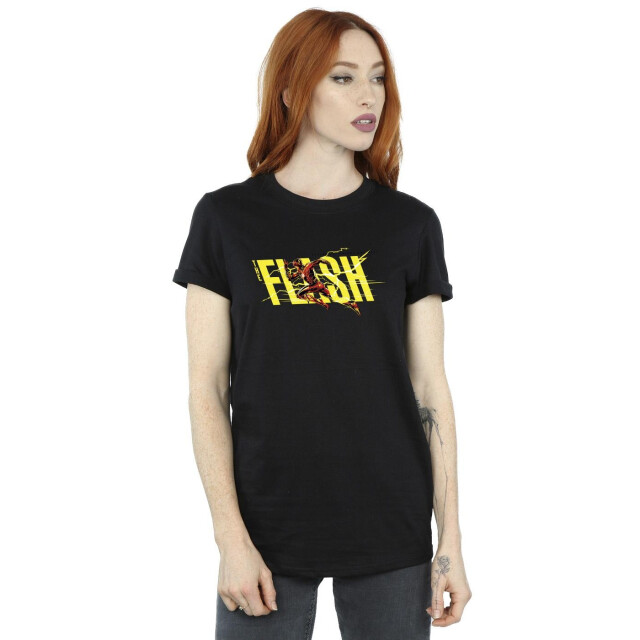 Li-cense Dc comics dames the flash lightning dash katoenen vriendje t-shirt UTBI46590_black large