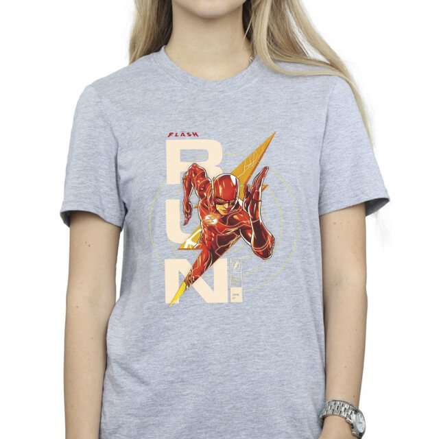 Li-cense Dc comics dames the flash run katoenen vriendje t-shirt UTBI46600_sportsgrey large