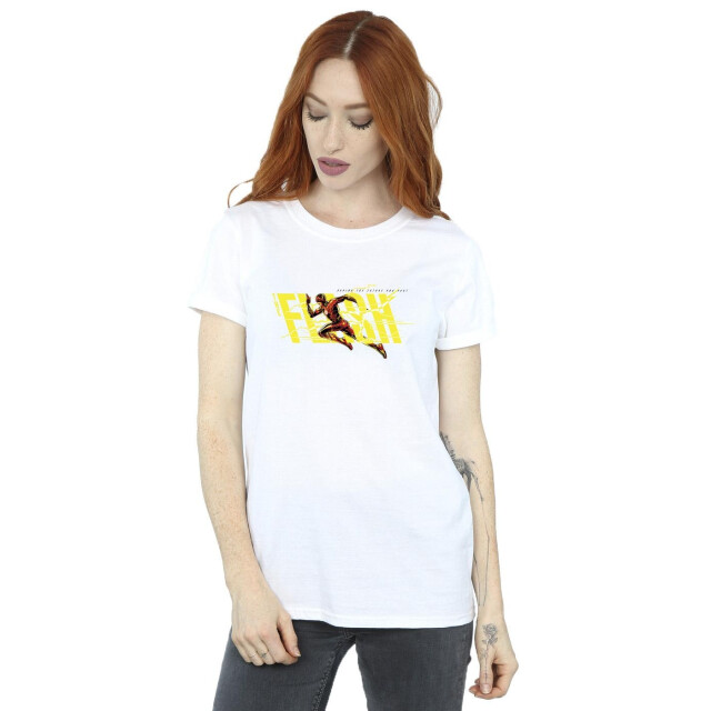 Li-cense Dc comics dames the flash lightning dash katoenen vriendje t-shirt UTBI46590_white large