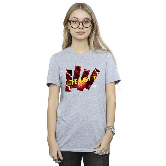 Li-cense Dc comics dames the flash pillars katoenen vriendje t-shirt UTBI46584_sportsgrey large