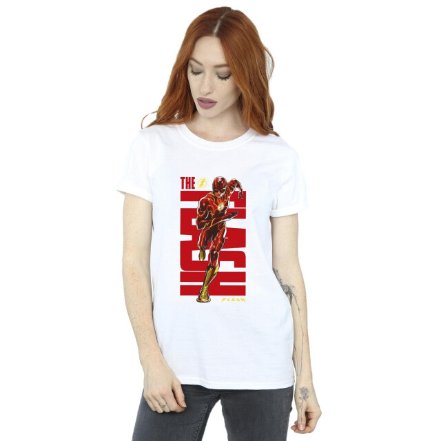Li-cense Dc comics dames the flash dash katoenen vriendje t-shirt UTBI46573_white large
