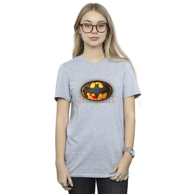 Li-cense Dc comics dames the flash batman rood splatter katoenen vriendje t-shirt UTBI46578_sportsgrey large