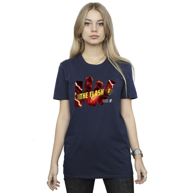 Li-cense Dc comics dames the flash pillars katoenen vriendje t-shirt UTBI46584_navyblue large