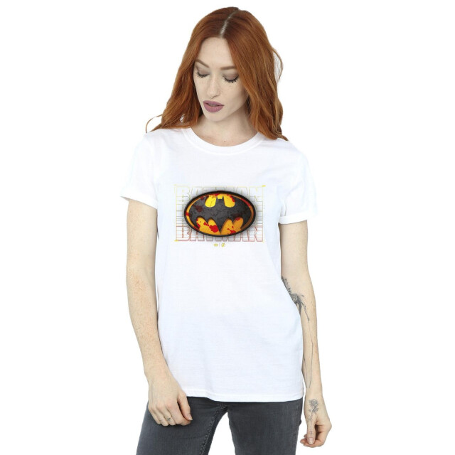 Li-cense Dc comics dames the flash batman rood splatter katoenen vriendje t-shirt UTBI46578_white large
