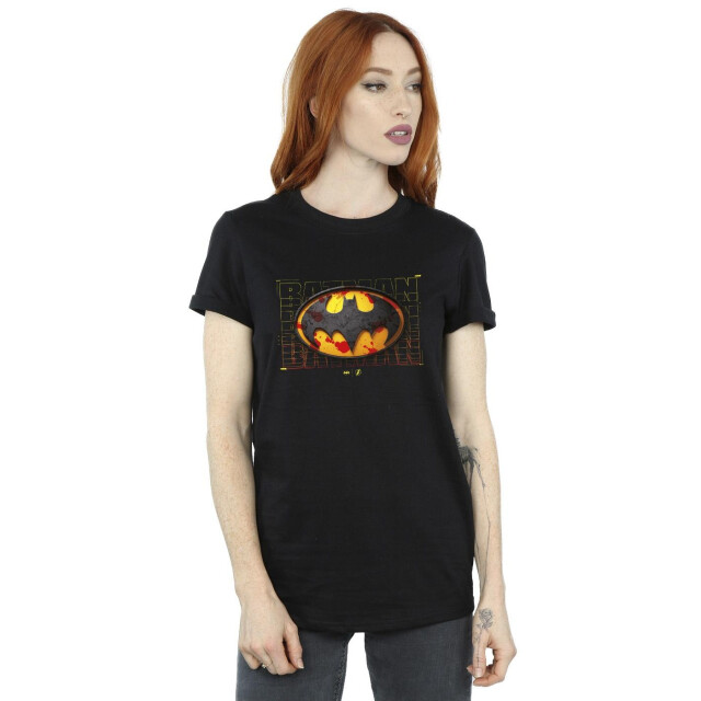 Li-cense Dc comics dames the flash batman rood splatter katoenen vriendje t-shirt UTBI46578_black large