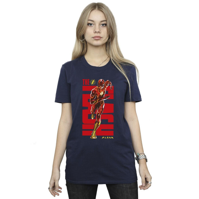 Li-cense Dc comics dames the flash dash katoenen vriendje t-shirt UTBI46573_navyblue large