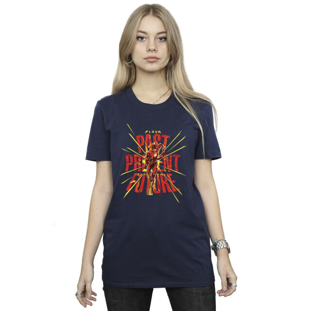 Li-cense Dc comics dames the flash verleden heden toekomst katoenen vriendje t-shirt UTBI46567_navyblue large