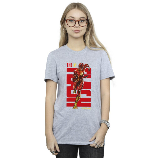 Li-cense Dc comics dames the flash dash katoenen vriendje t-shirt UTBI46573_sportsgrey large