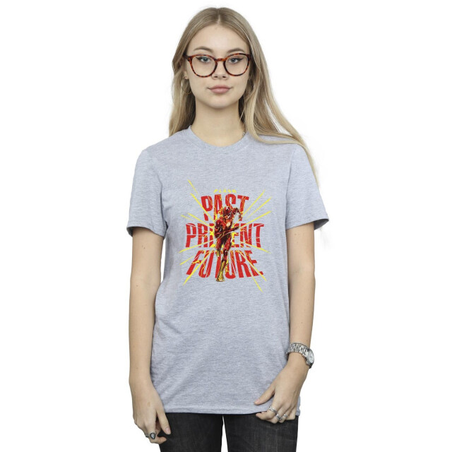 Li-cense Dc comics dames the flash verleden heden toekomst katoenen vriendje t-shirt UTBI46567_sportsgrey large