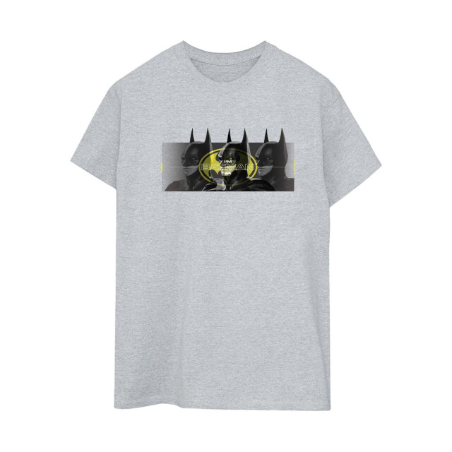 Li-cense Dc comics dames the flash batman portretten katoenen vriendje t-shirt UTBI46555_sportsgrey large