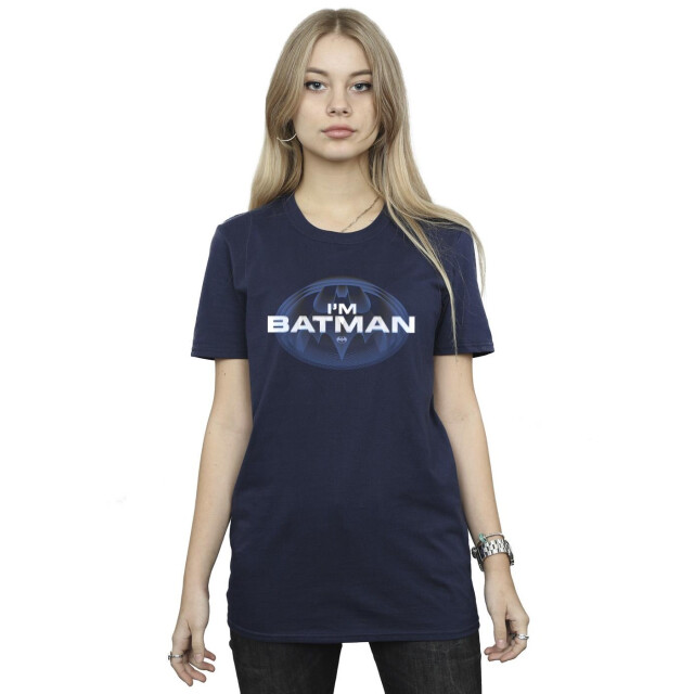 Li-cense Dc comics dames the flash i´m batman katoenen vriendje t-shirt UTBI46550_navyblue large