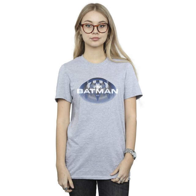 Li-cense Dc comics dames the flash i´m batman katoenen vriendje t-shirt UTBI46550_sportsgrey large