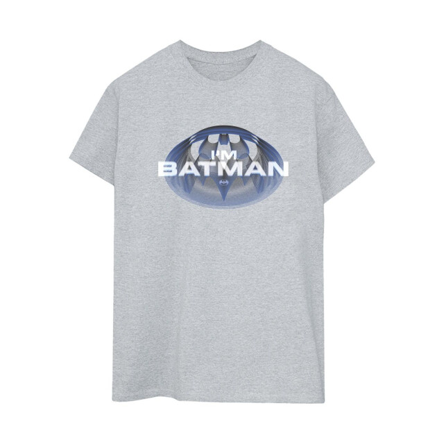 Li-cense Dc comics dames the flash i´m batman katoenen vriendje t-shirt UTBI46550_sportsgrey large