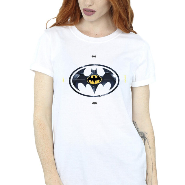 Li-cense Dc comics dames the flash batman metalen logo katoenen vriendje t-shirt UTBI46543_white large