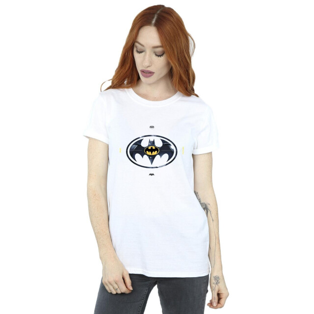 Li-cense Dc comics dames the flash batman metalen logo katoenen vriendje t-shirt UTBI46543_white large