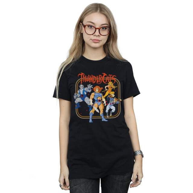 Li-cense Thundercats dames groep frame katoenen vriend t-shirt UTBI46534_black large