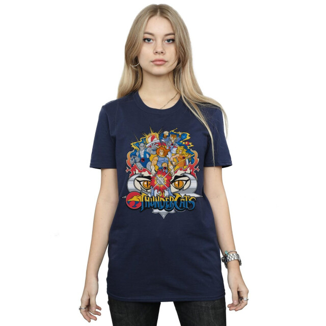 Li-cense Thundercats dames actie groep shot katoenen vriendje t-shirt UTBI46535_navyblue large