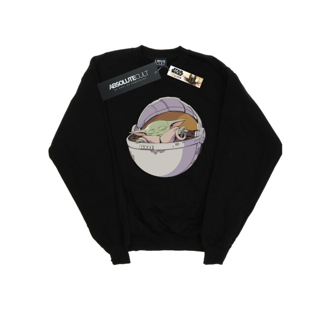 Li-cense Star wars dames the mandalorian sleeping child sweatshirt UTBI39024_black large
