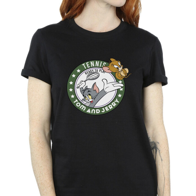 Li-cense Tom and jerry dames tennis ready to play katoenen vriendje t-shirt UTBI46427_black large