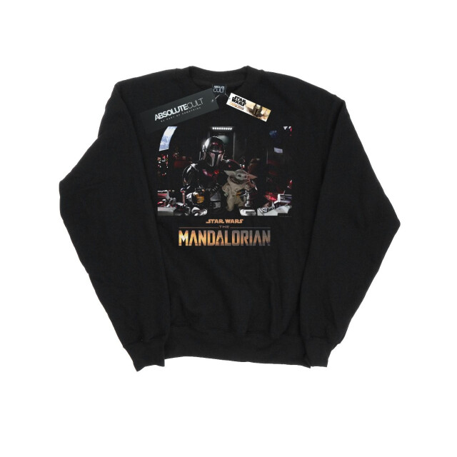 Li-cense Star wars dames the mandalorian kind aan boord sweatshirt UTBI38828_black large