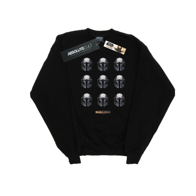 Li-cense Star wars dames the mandalorian helm patroon sweatshirt UTBI38754_black large