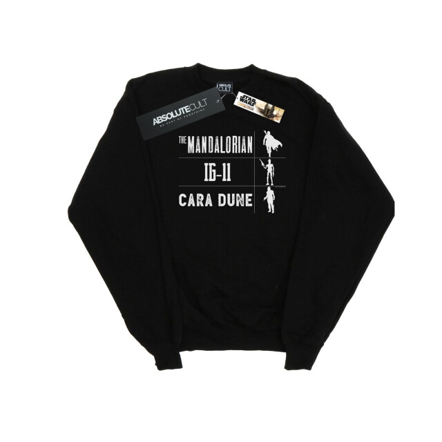 Li-cense Star wars dames the mandalorian krijger silhouetten sweatshirt UTBI38693_black large