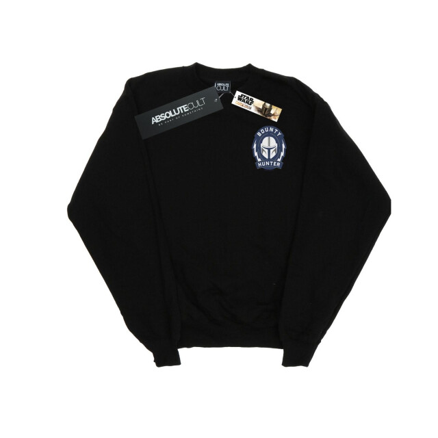Li-cense Star wars dames the mandalorian bounty hunter badge borst print sweatshirt UTBI38714_black large