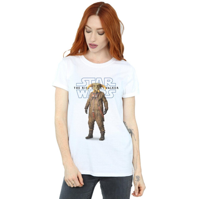 Li-cense Star wars dames the rise of skywalker boolio katoenen vriendje t-shirt UTBI46224_white large