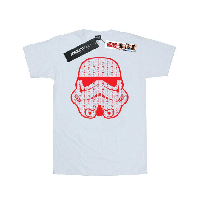 Li-cense Star wars heren kerst stormtrooper helm t-shirt UTBI46211_white large