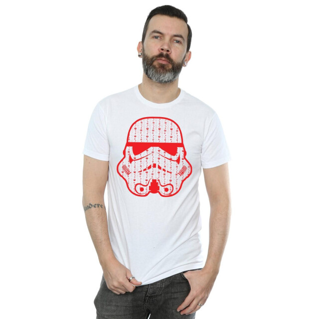 Li-cense Star wars heren kerst stormtrooper helm t-shirt UTBI46211_white large