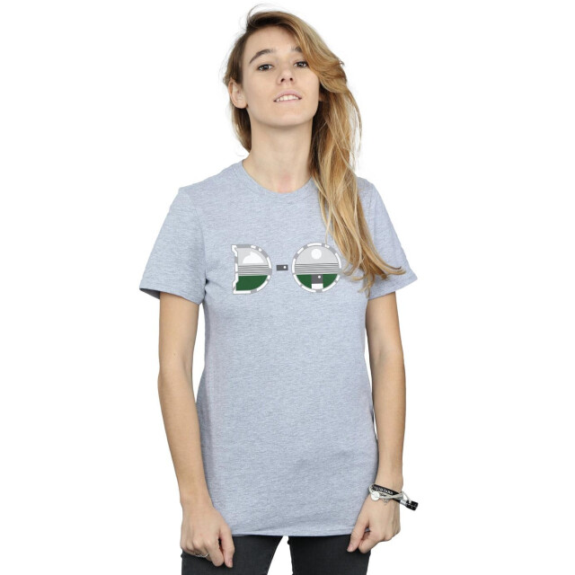 Li-cense Star wars dames the rise of skywalker d-o logo katoenen vriendje t-shirt UTBI46212_sportsgrey large